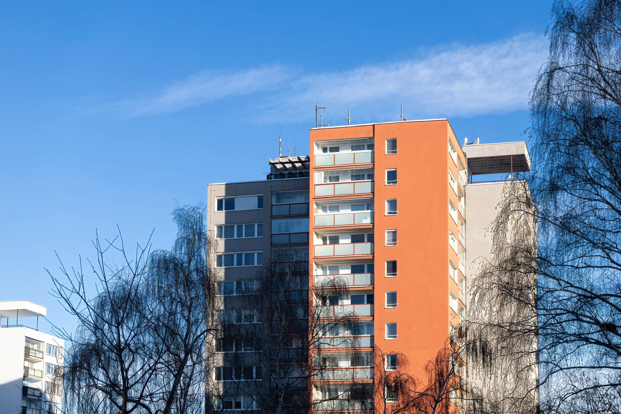 Modern residential development building